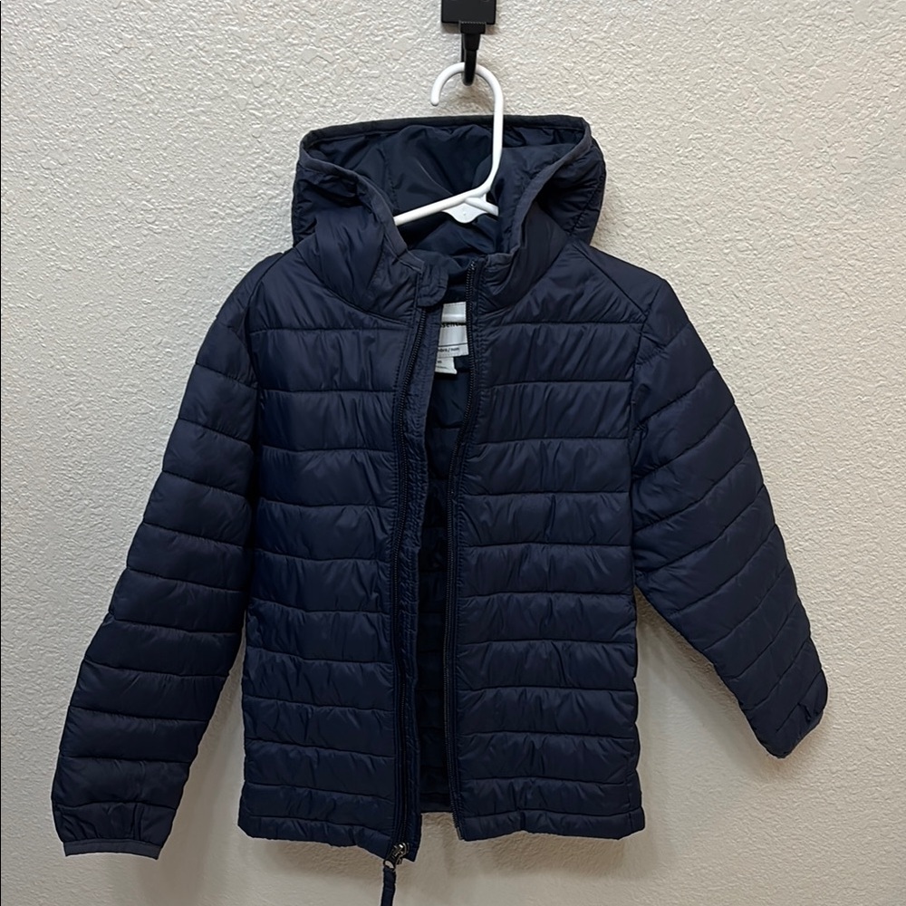 Amazon Essentials Blue Puffer Jacket with Hood